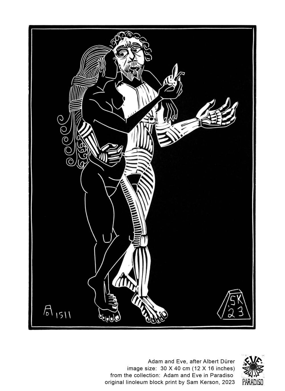 Adam and Eve, after Dürer