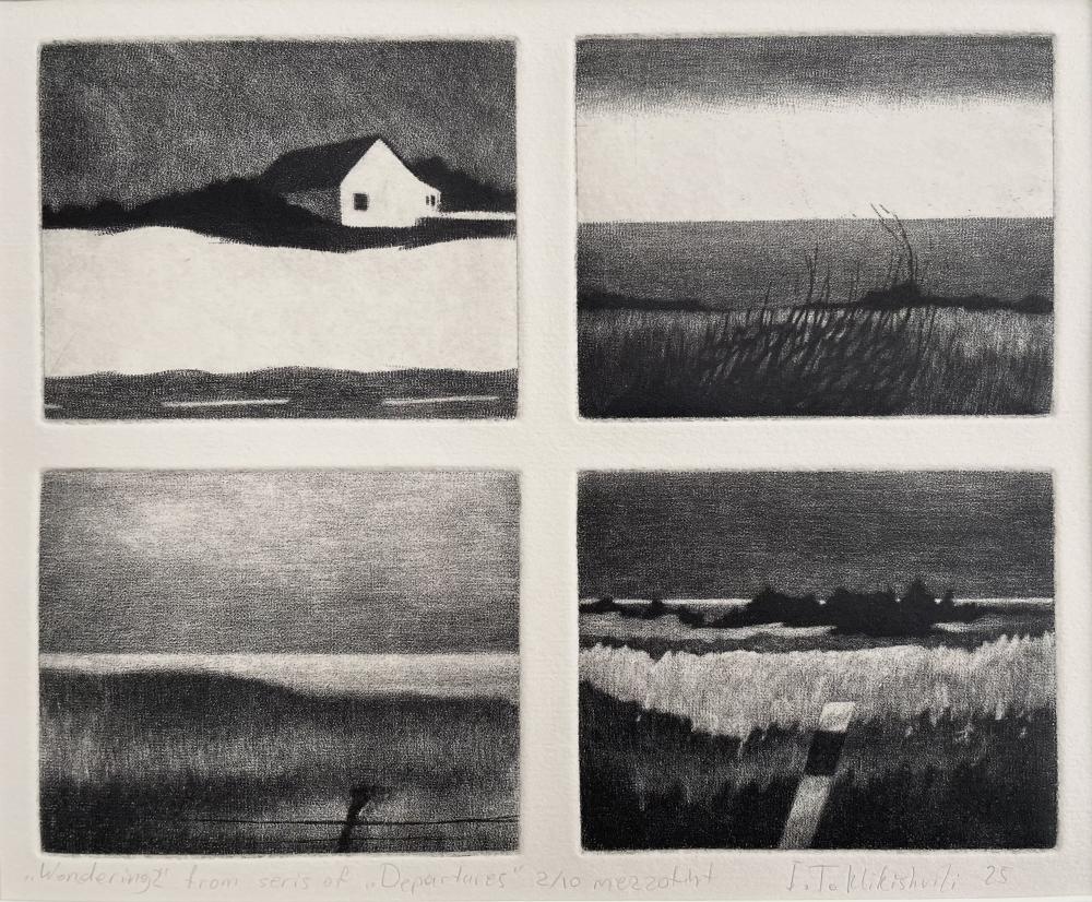 Wandering 1 (From the series of Departures. Mezzotint)