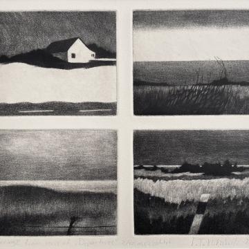 Wandering 1 (From the series of Departures. Mezzotint)